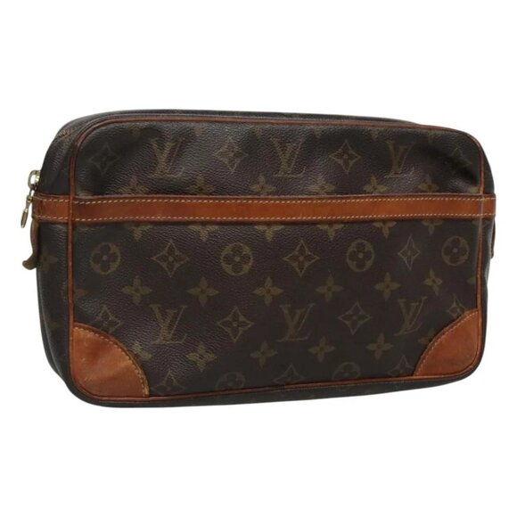 LOUIS VUITTON Monogram Compiegne 28 Clutch Bag - Picture 1 of 16